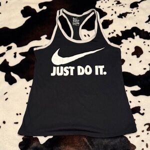 Nike Black and White Racerback Tank